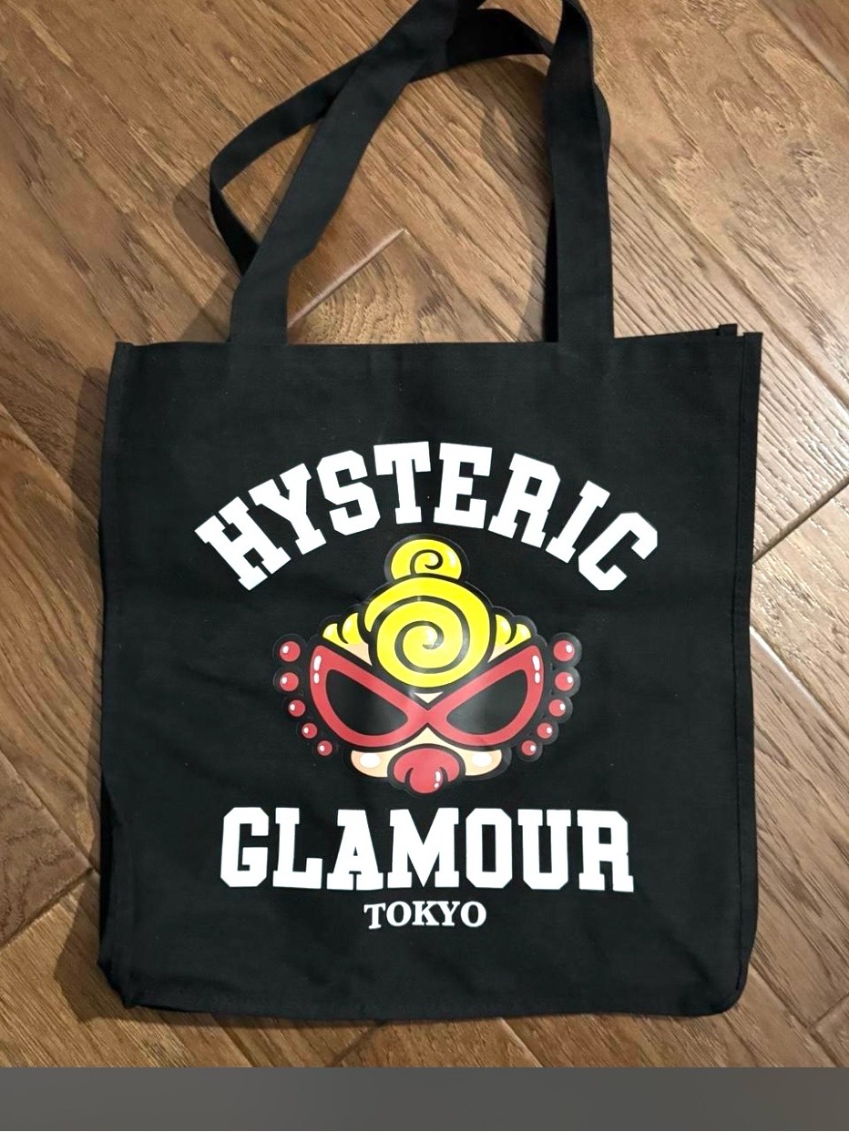 Hysteric Glamour Black Tote With Red And Yellow Graphic
